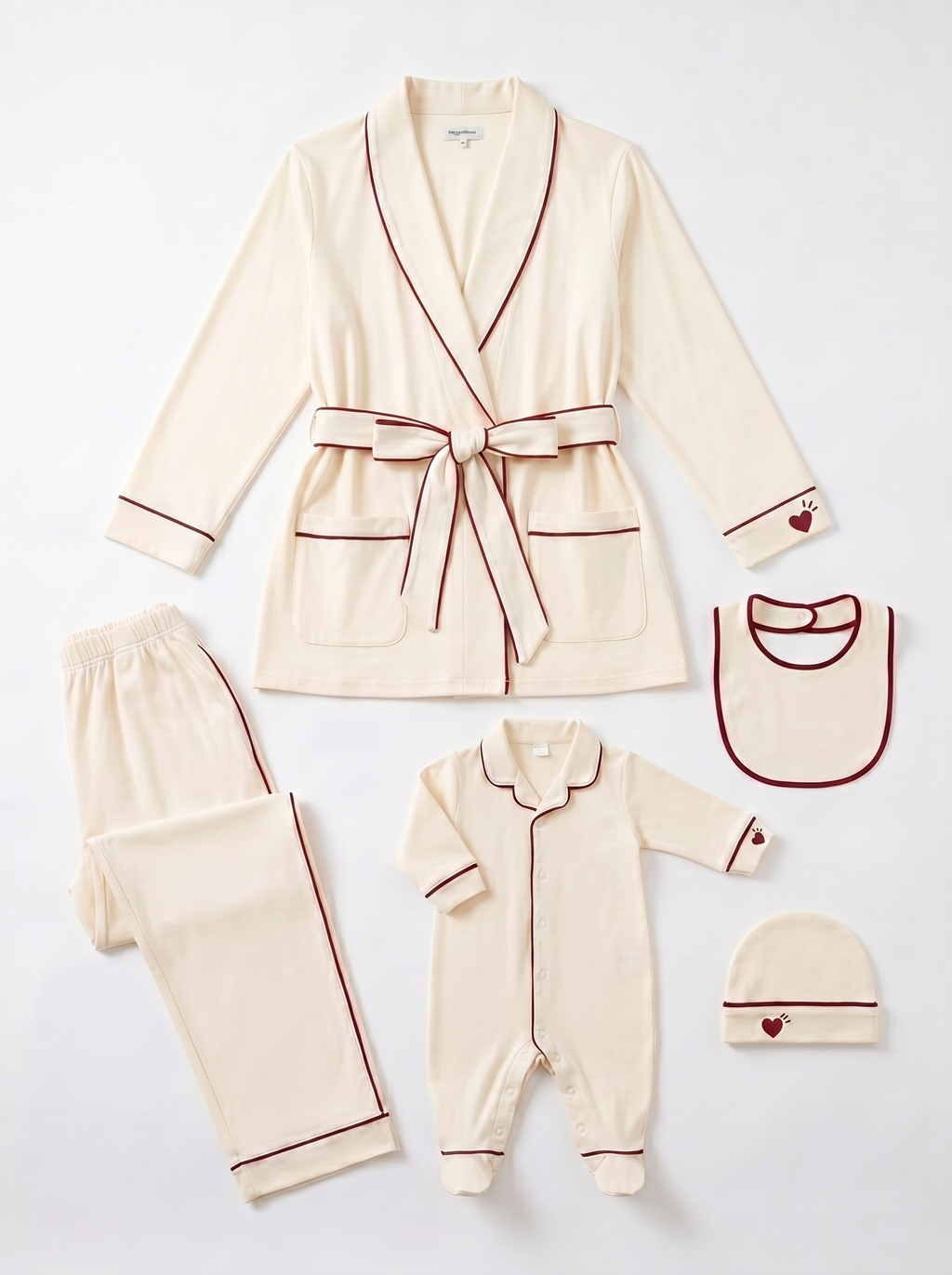 coffret kymono bébé maman assorti body 
