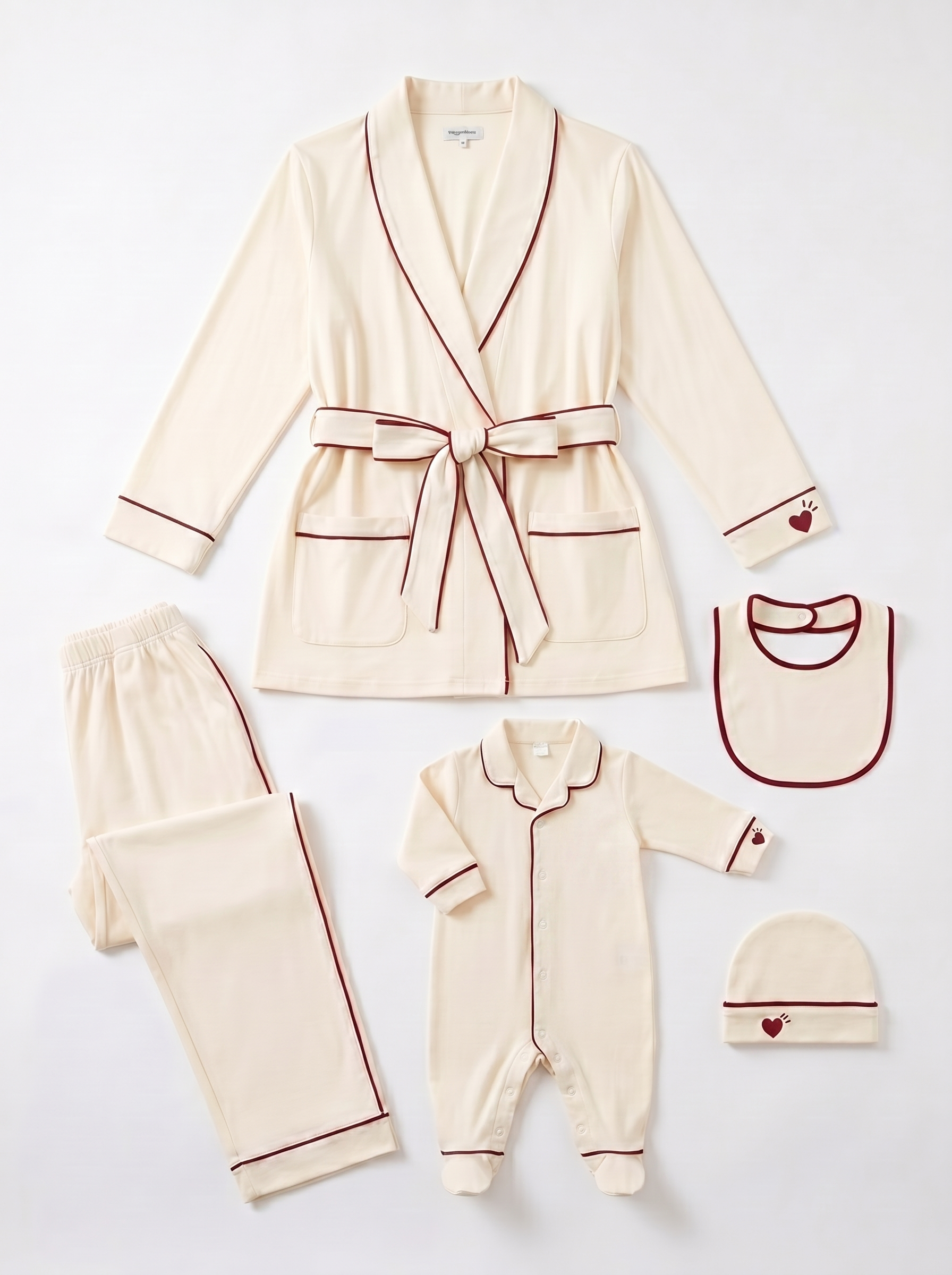 coffret kymono bébé maman assorti body 
