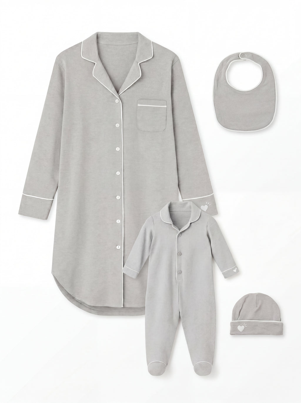 coffret complet bébé assorti maman pyjamas 