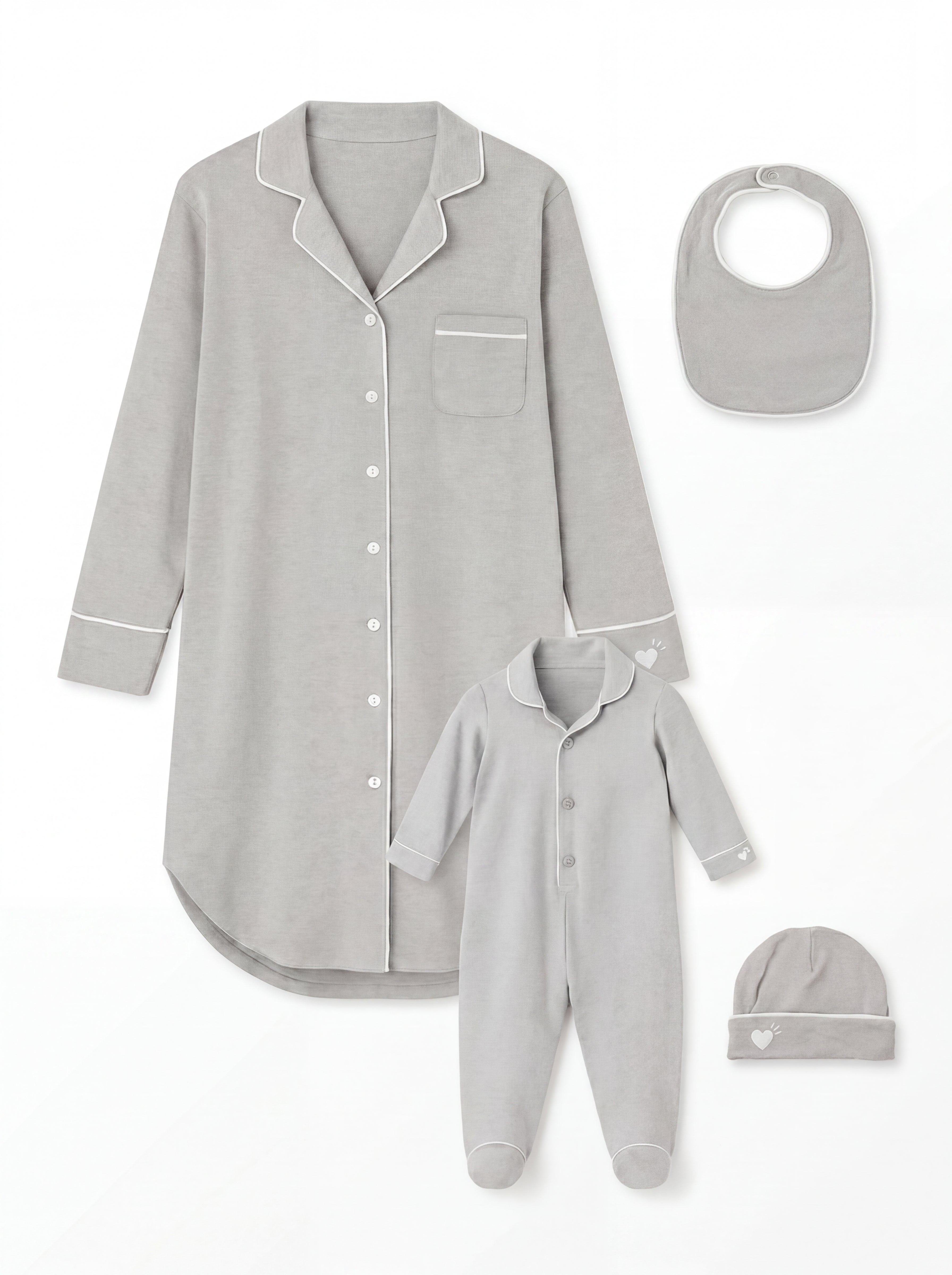 coffret complet bébé assorti maman pyjamas 