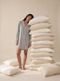 Coffret robe de nuit maman grise Cœur à Cœur Paris